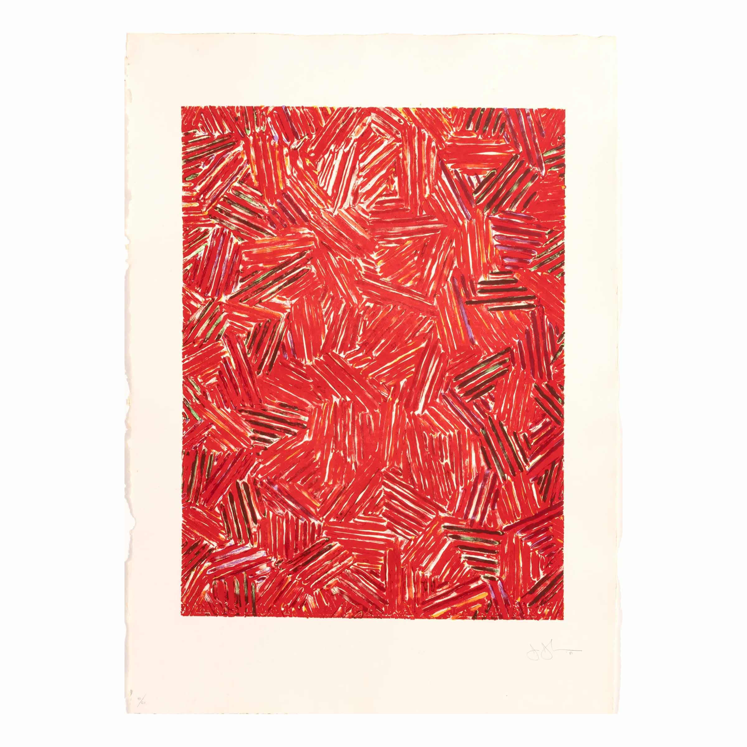 Jasper Johns, 'Cicada,' estimate $25,000-$35,000 at DuMouchelles.